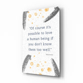 Bukowski Quotes Glass Wall Art.